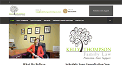 Desktop Screenshot of kellythompsonfamilylaw.com